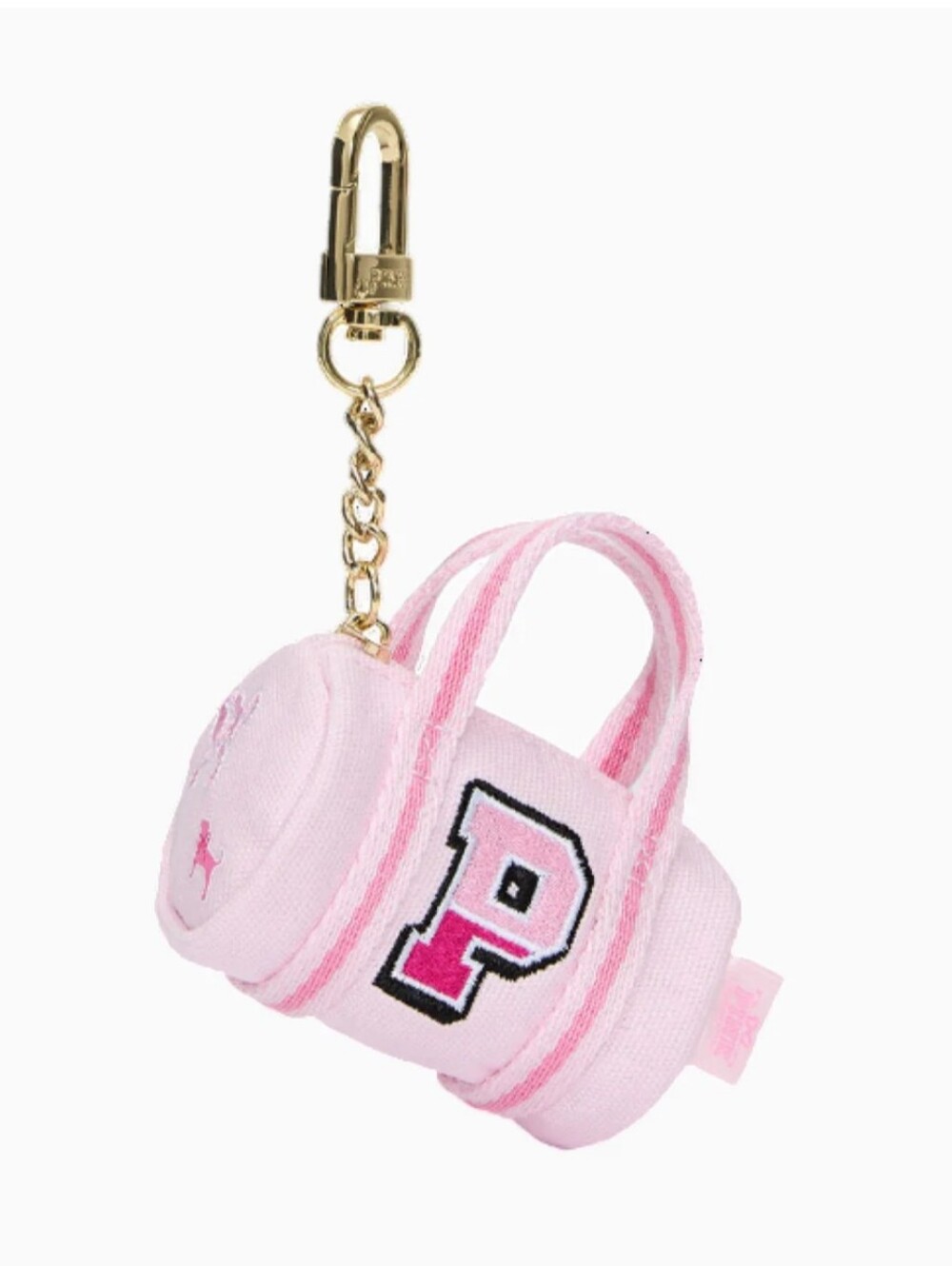 LoveShackFancy PIINK Mini Duffle Keychain Charm